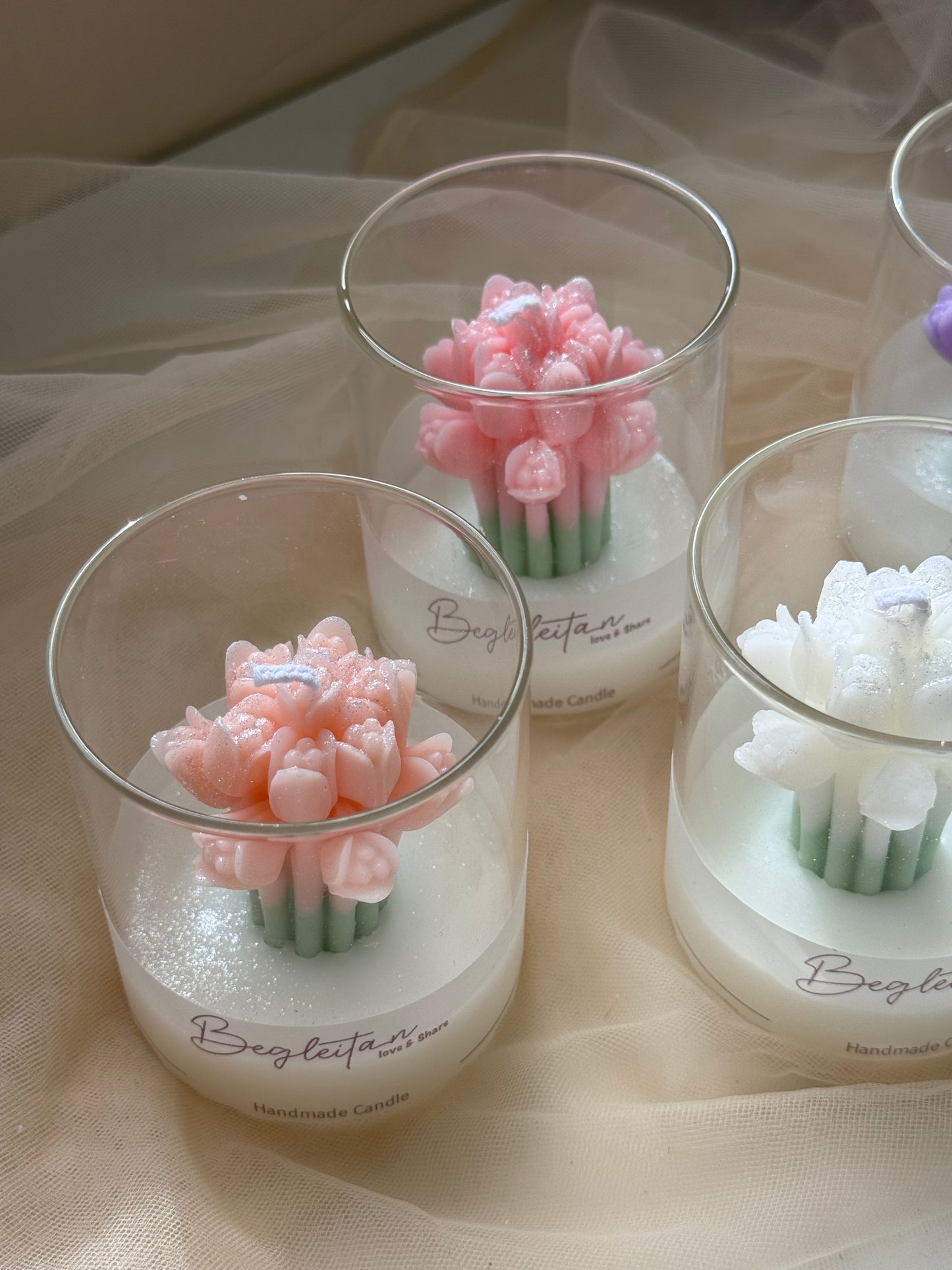 Tulip in a Cup Candle