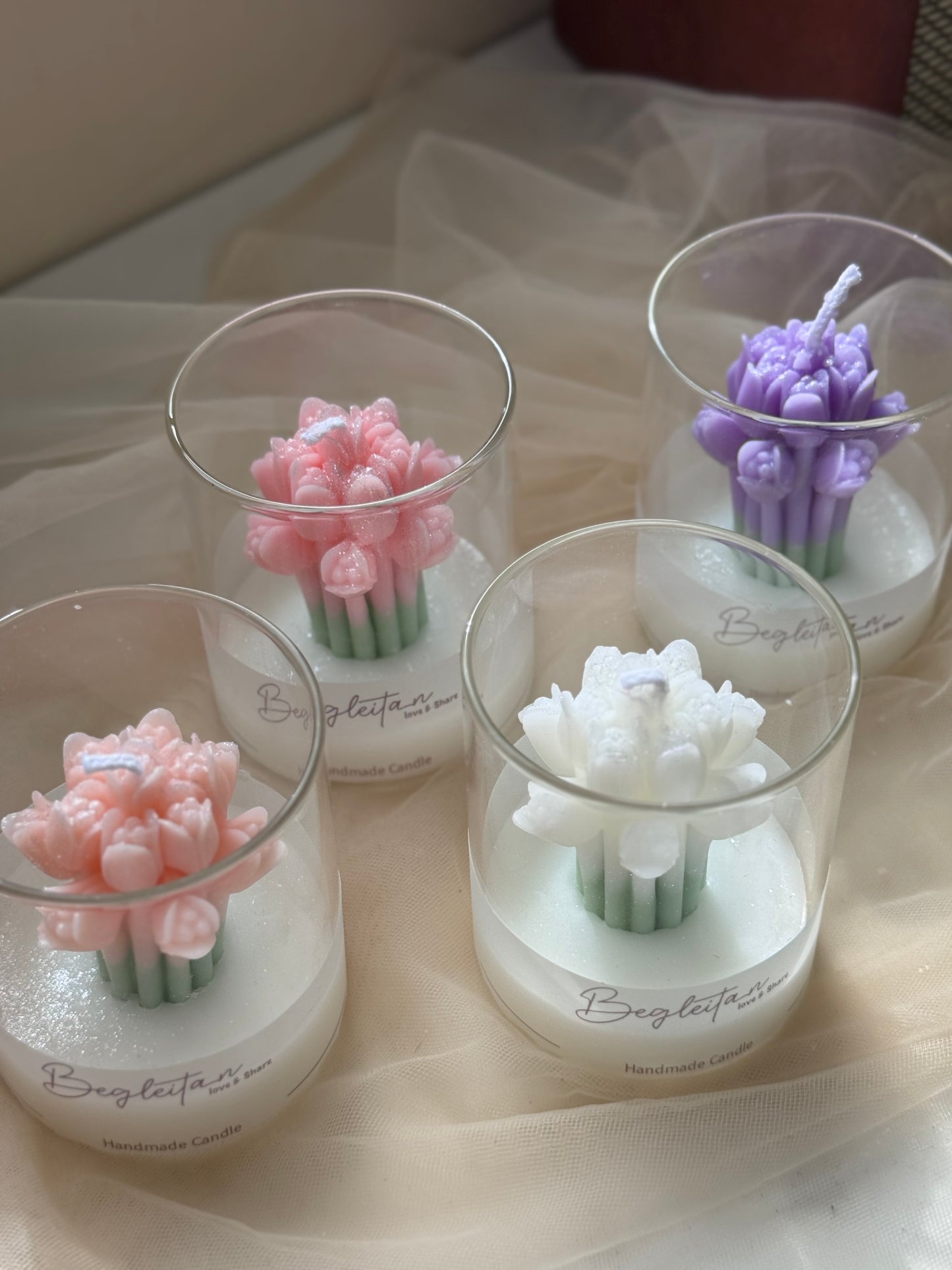 Tulip in a Cup Candle