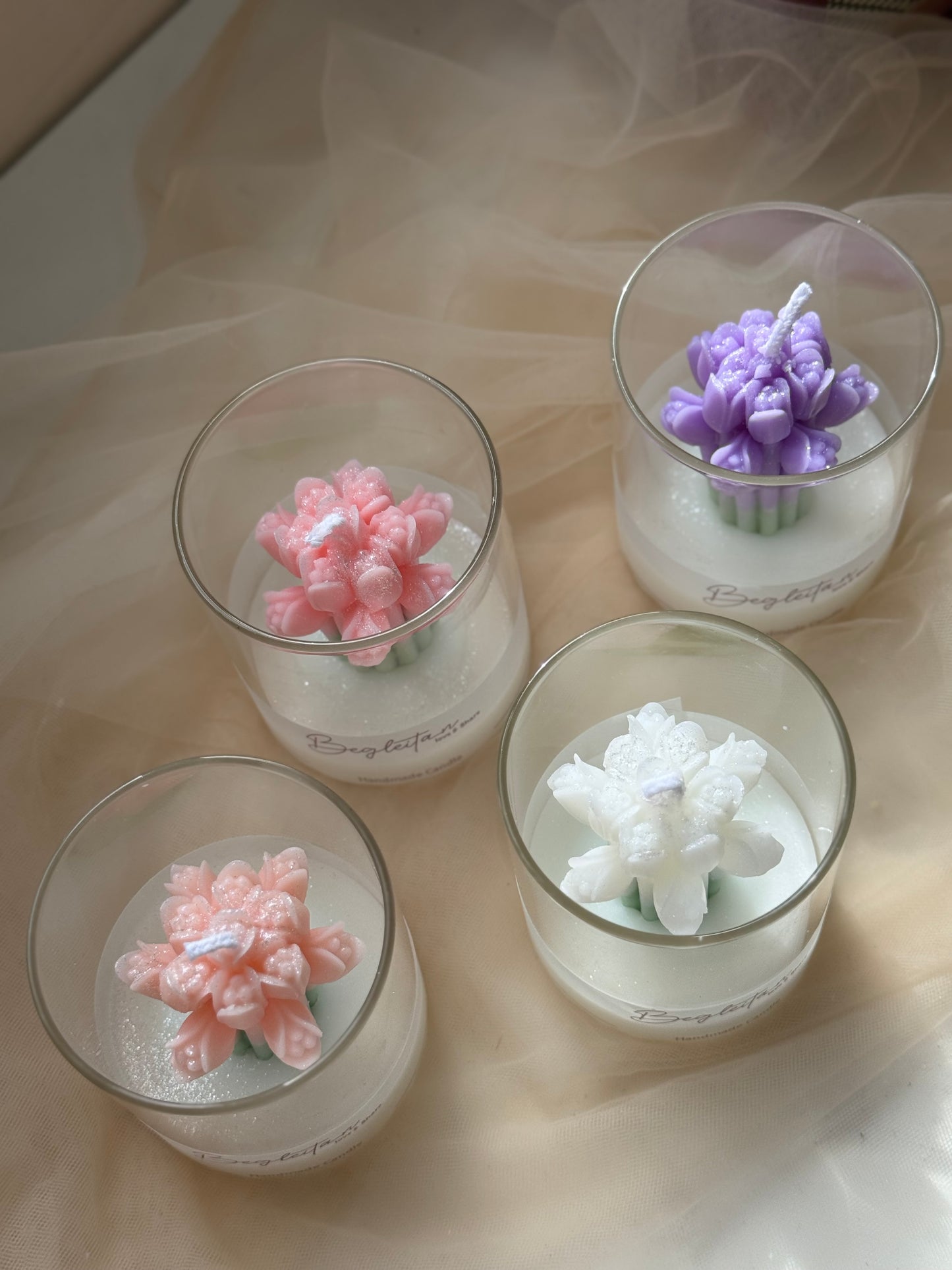 Tulip in a Cup Candle