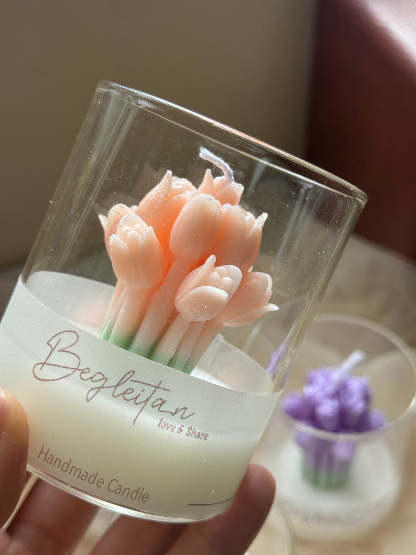 Tulip in a Cup Candle