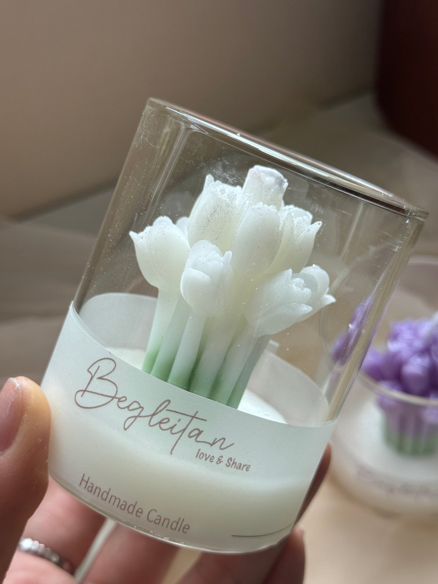 Tulip in a Cup Candle