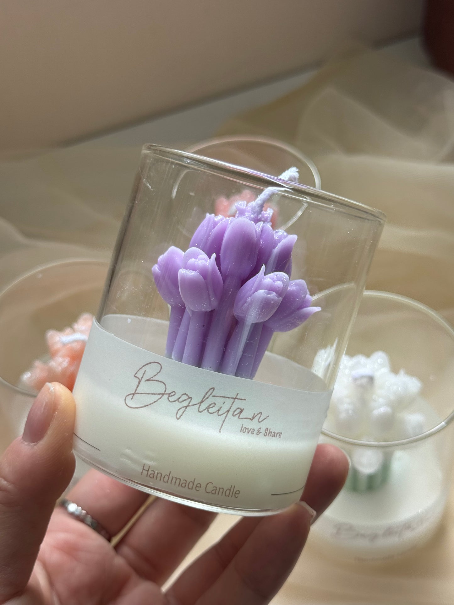 Tulip in a Cup Candle
