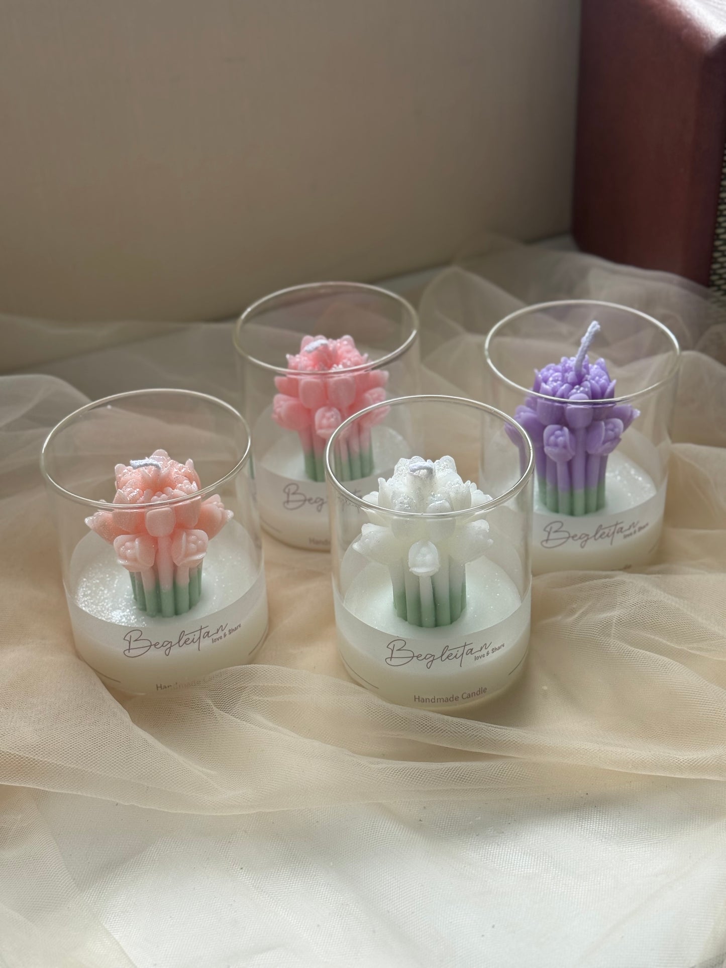 Tulip in a Cup Candle