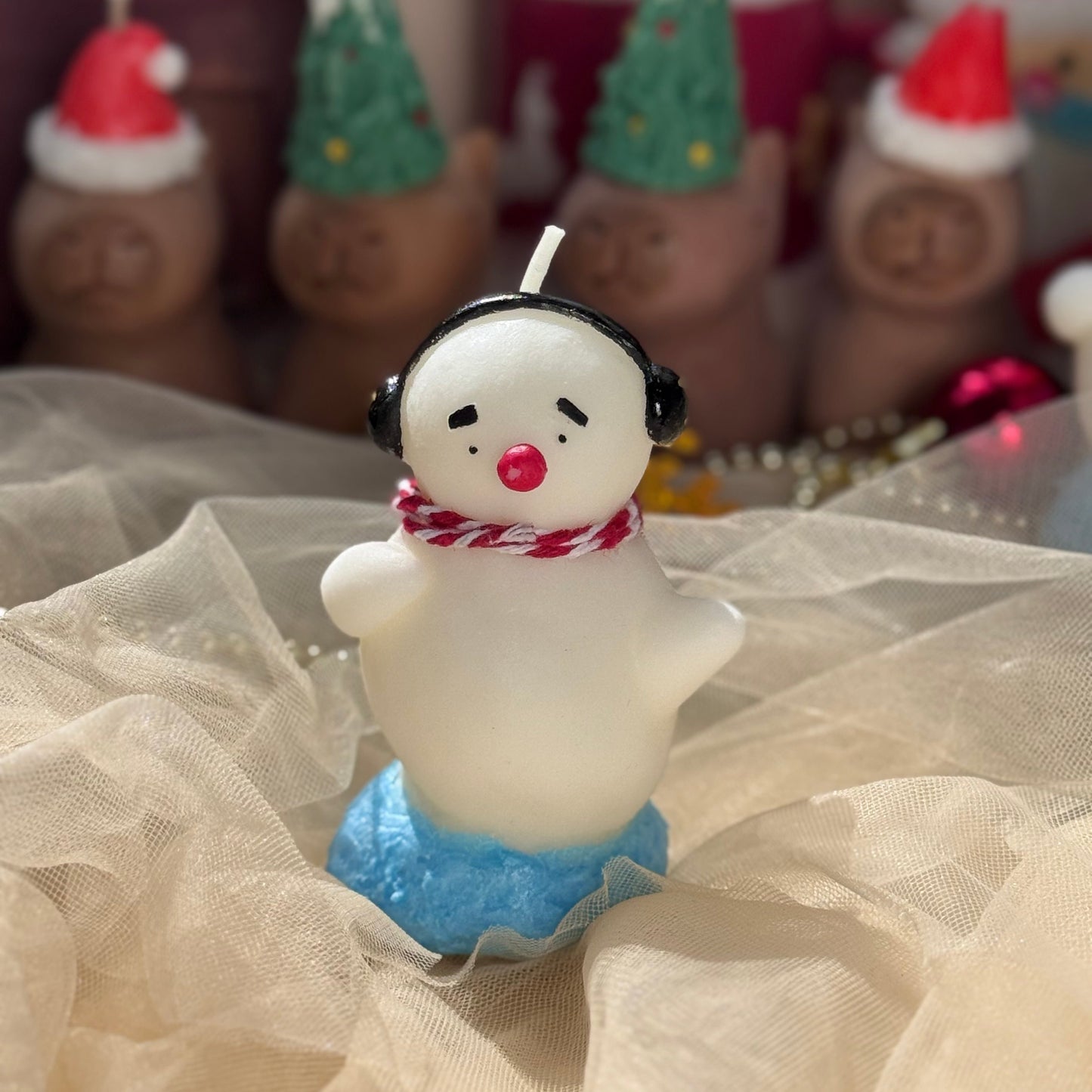 Handmade candles✨ Embarrsed Dacing Snowman Candle