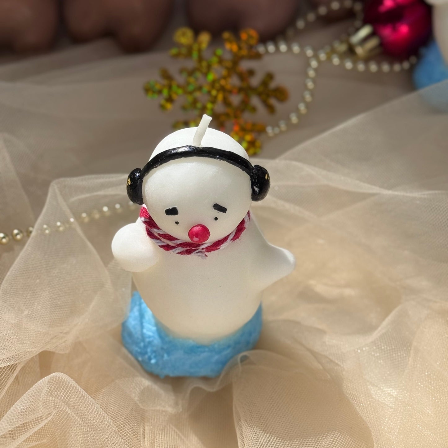 Handmade candles✨ Embarrsed Dacing Snowman Candle