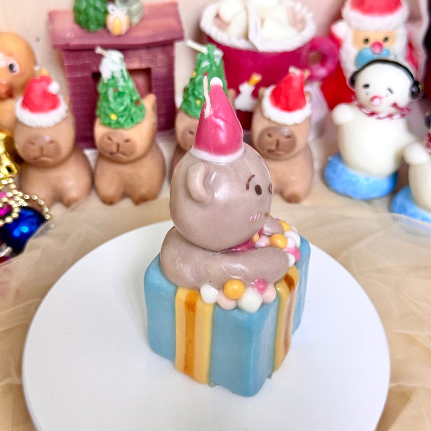 Handmade candles✨ Festive Bear Candle