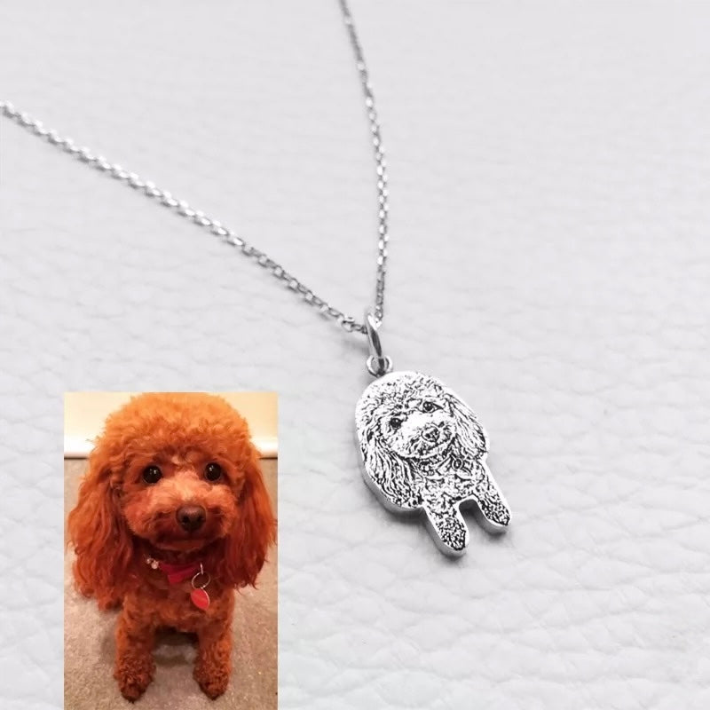 Custom Pet Portrait Necklace