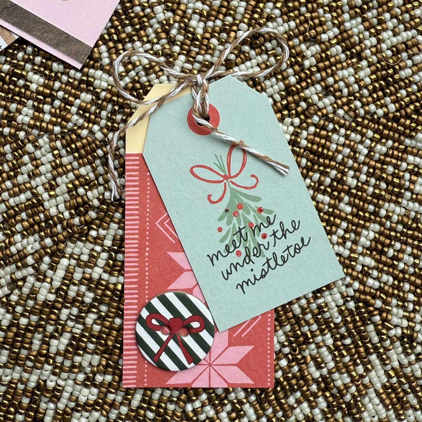 【手作心意卡】禮物掛牌系列 - Meet me under the mistletoe