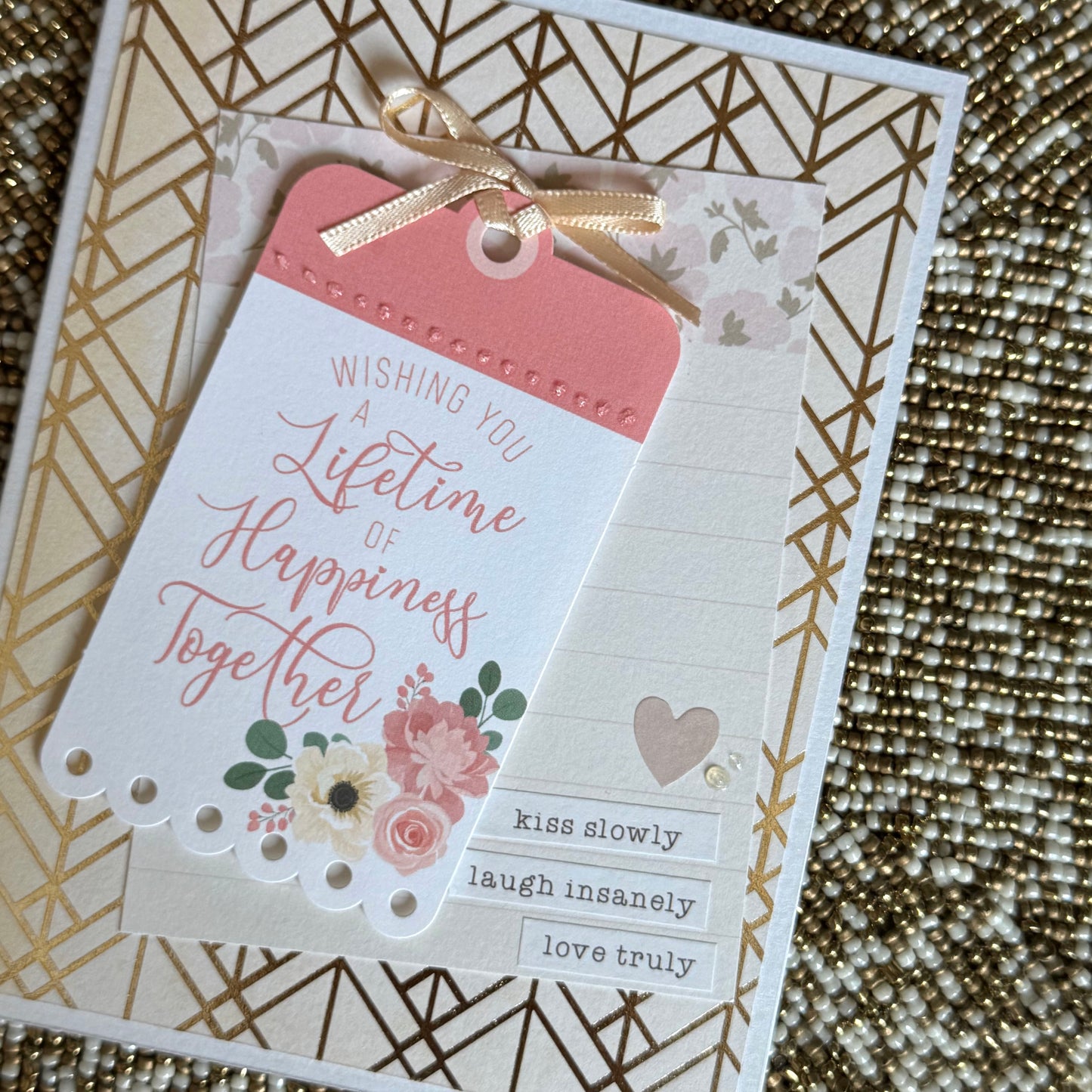 【手作心意卡】婚禮祝福心意卡 - Wishing you a lifetime of happiness together