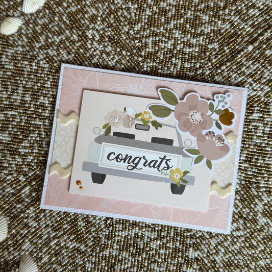 【手作心意卡】婚禮祝福心意卡 - Congrats