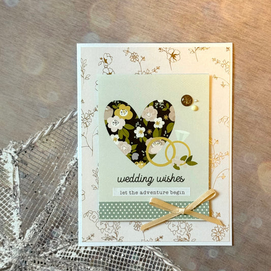 【手作心意卡】婚禮祝福心意卡 - Wedding wishes Let the adventure begin