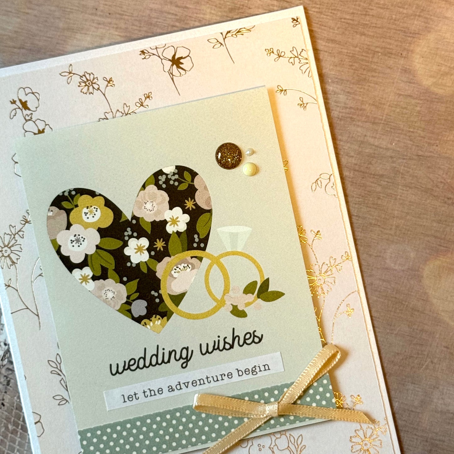 【手作心意卡】婚禮祝福心意卡 - Wedding wishes Let the adventure begin