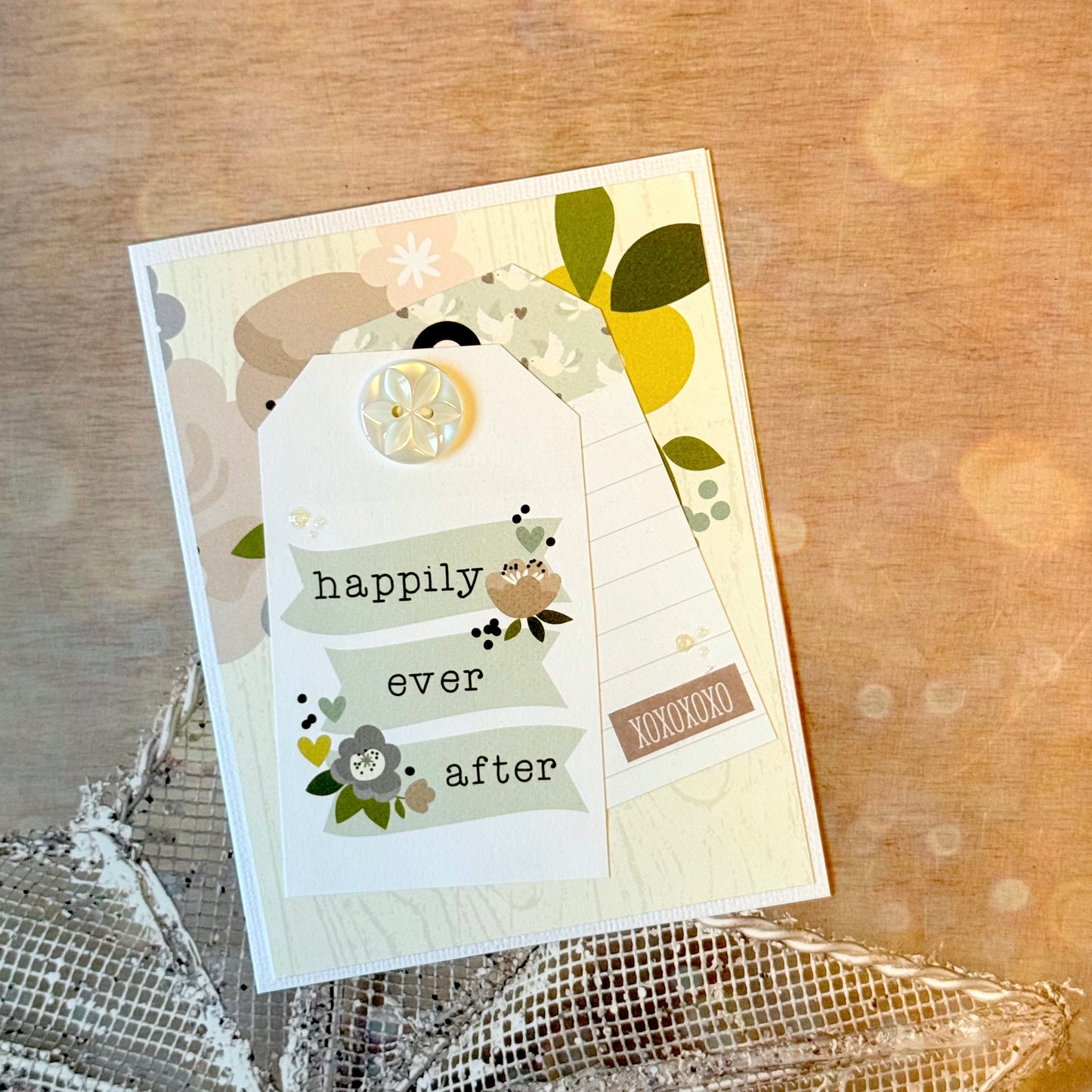 【手作心意卡】婚禮祝福心意卡 - Happily ever after