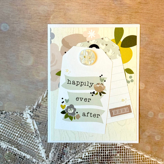 【手作心意卡】婚禮祝福心意卡 - Happily ever after