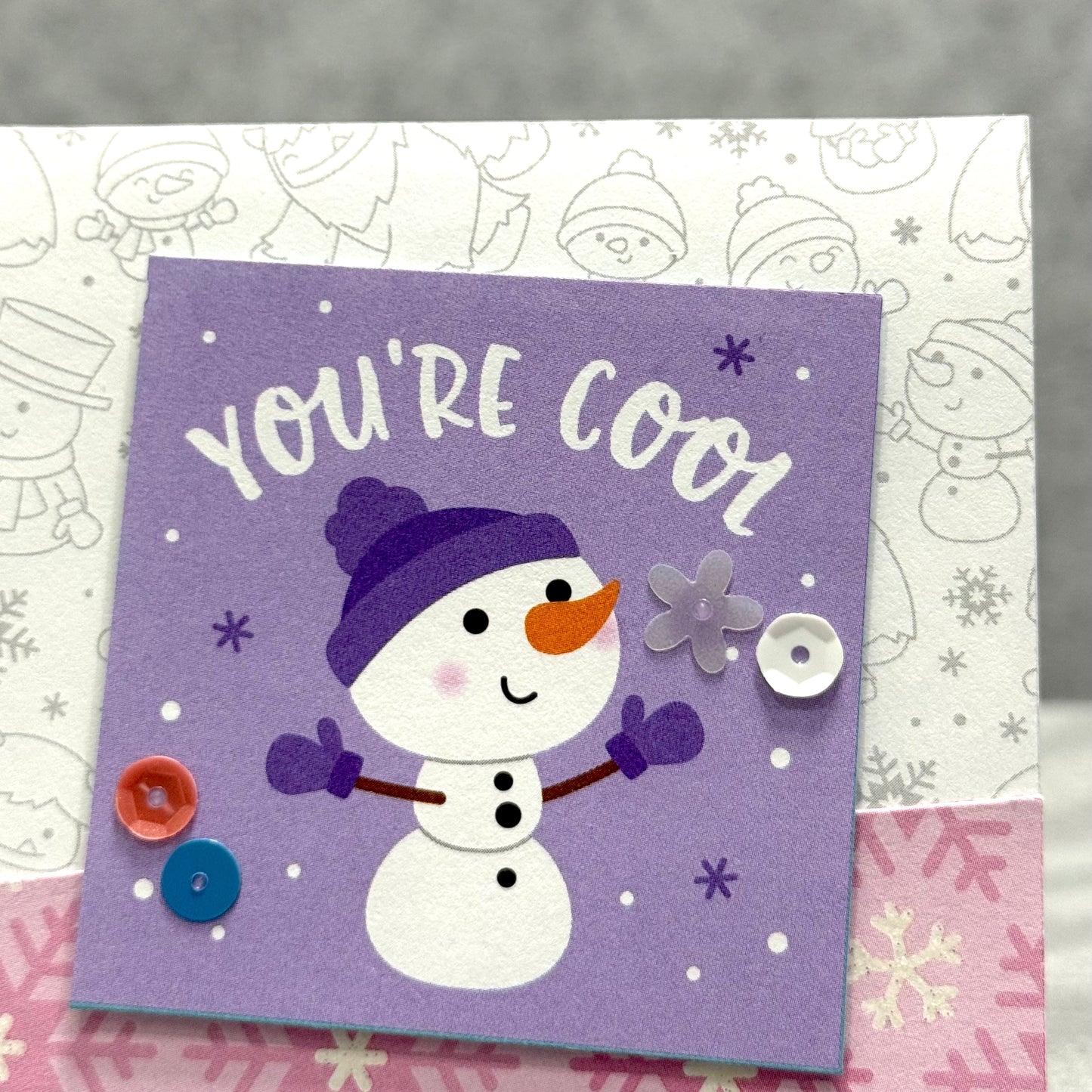 【手作心意卡】迷你聖誕卡系列 - You're cool
