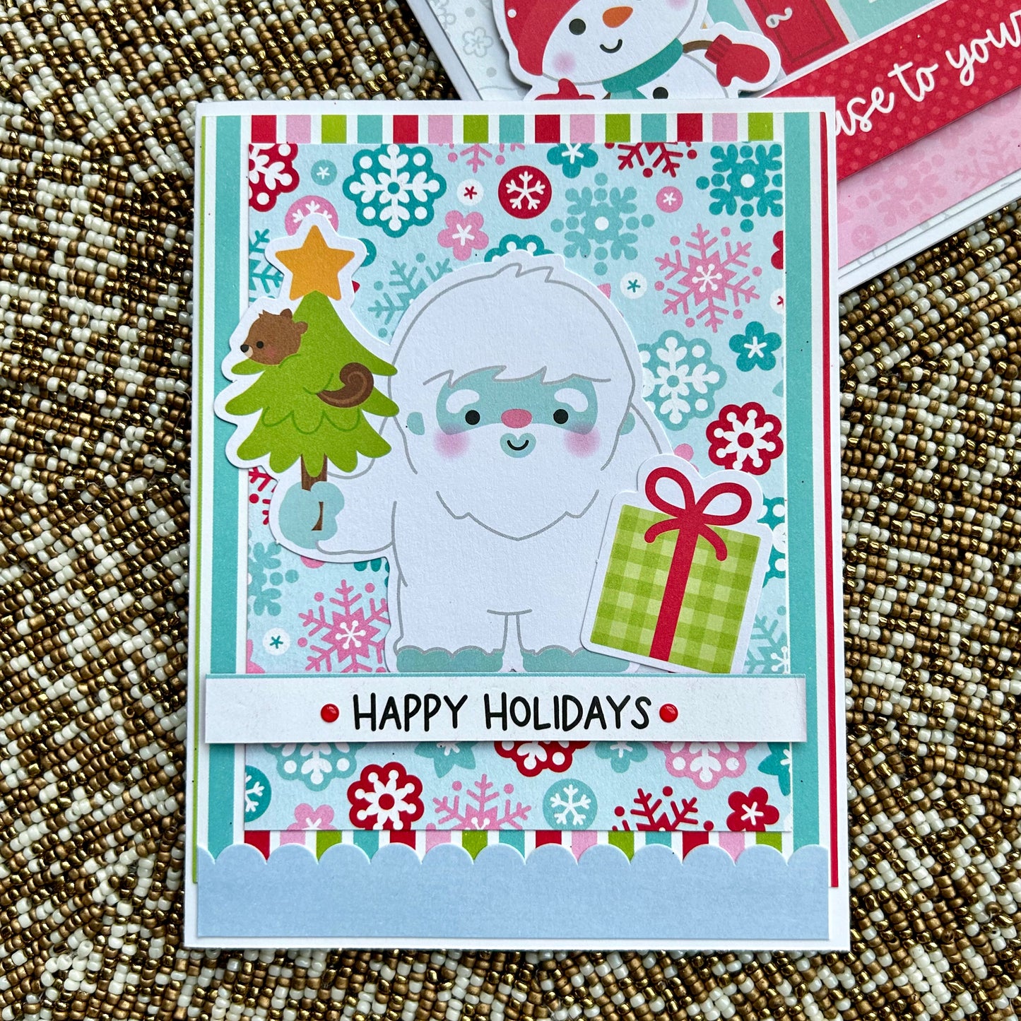 【手作心意卡】豆豉眼家族系列聖誕卡 - Happy Holidays