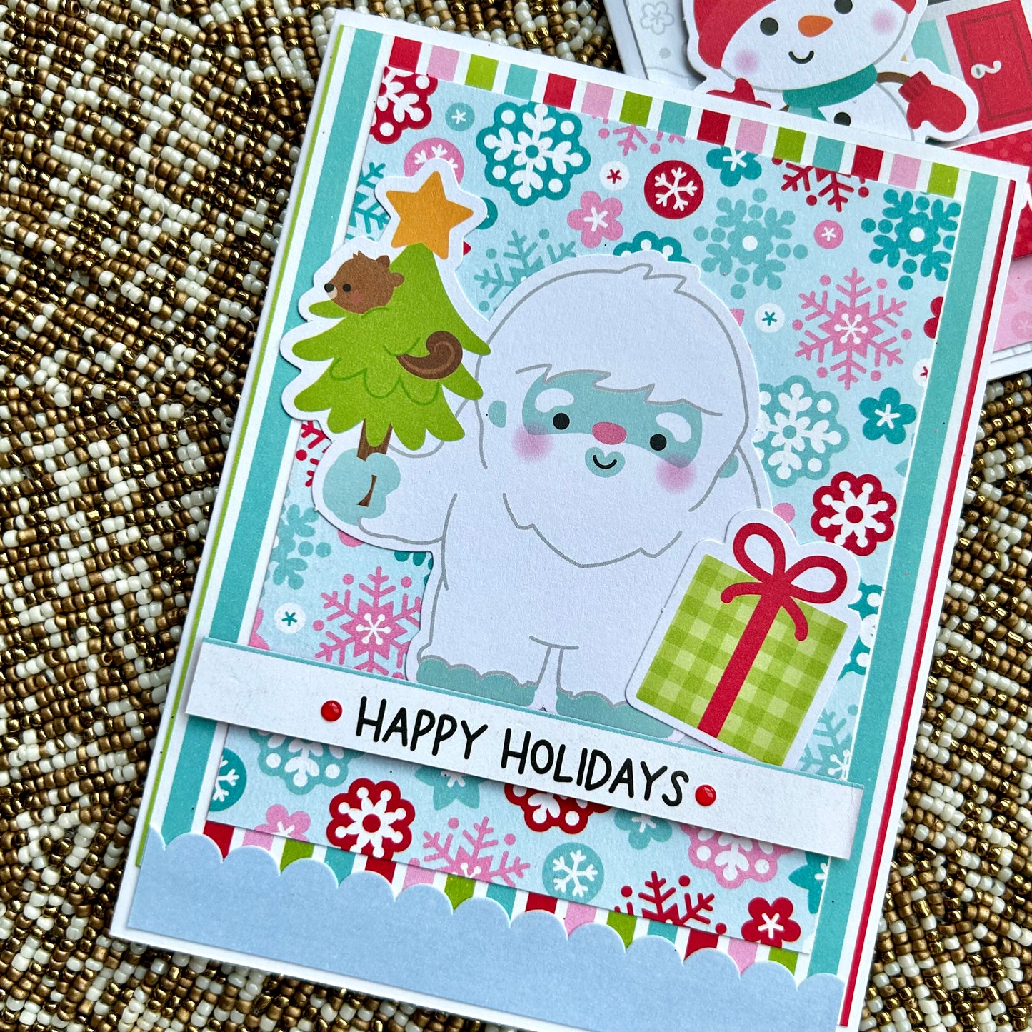 【手作心意卡】豆豉眼家族系列聖誕卡 - Happy Holidays