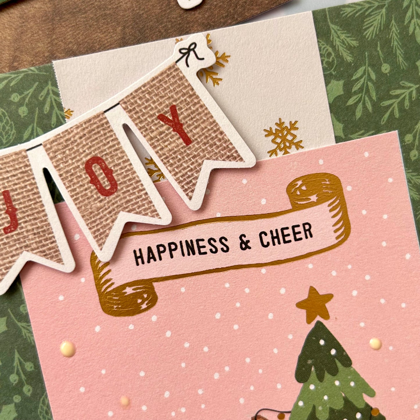 【手作心意卡】Holly Days系列聖誕卡 - Happiness & Cheer