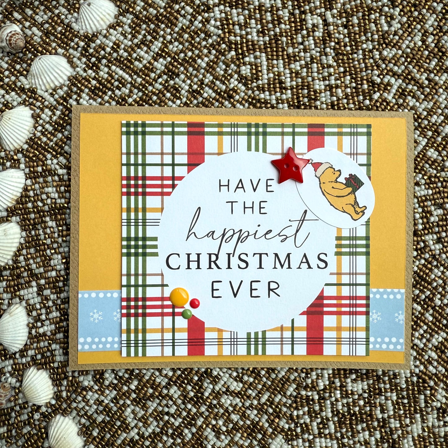 【手作心意卡】小熊維尼系列聖誕卡 - Have the happiest Christmas ever
