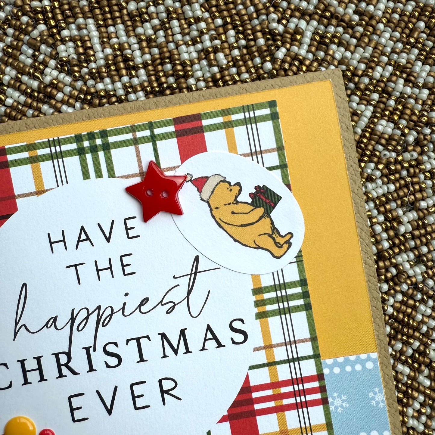 【手作心意卡】小熊維尼系列聖誕卡 - Have the happiest Christmas ever