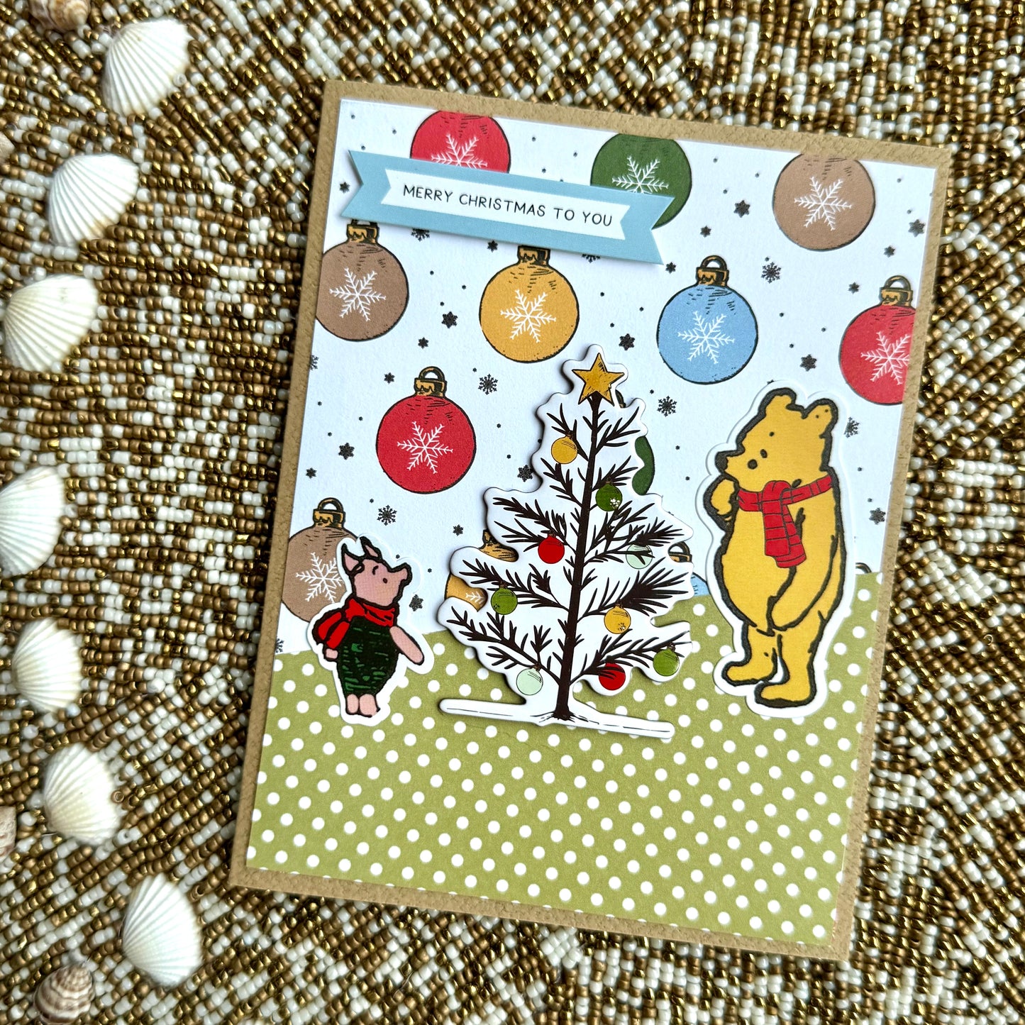 【手作心意卡】小熊維尼系列聖誕卡 - Merry Christmas To You