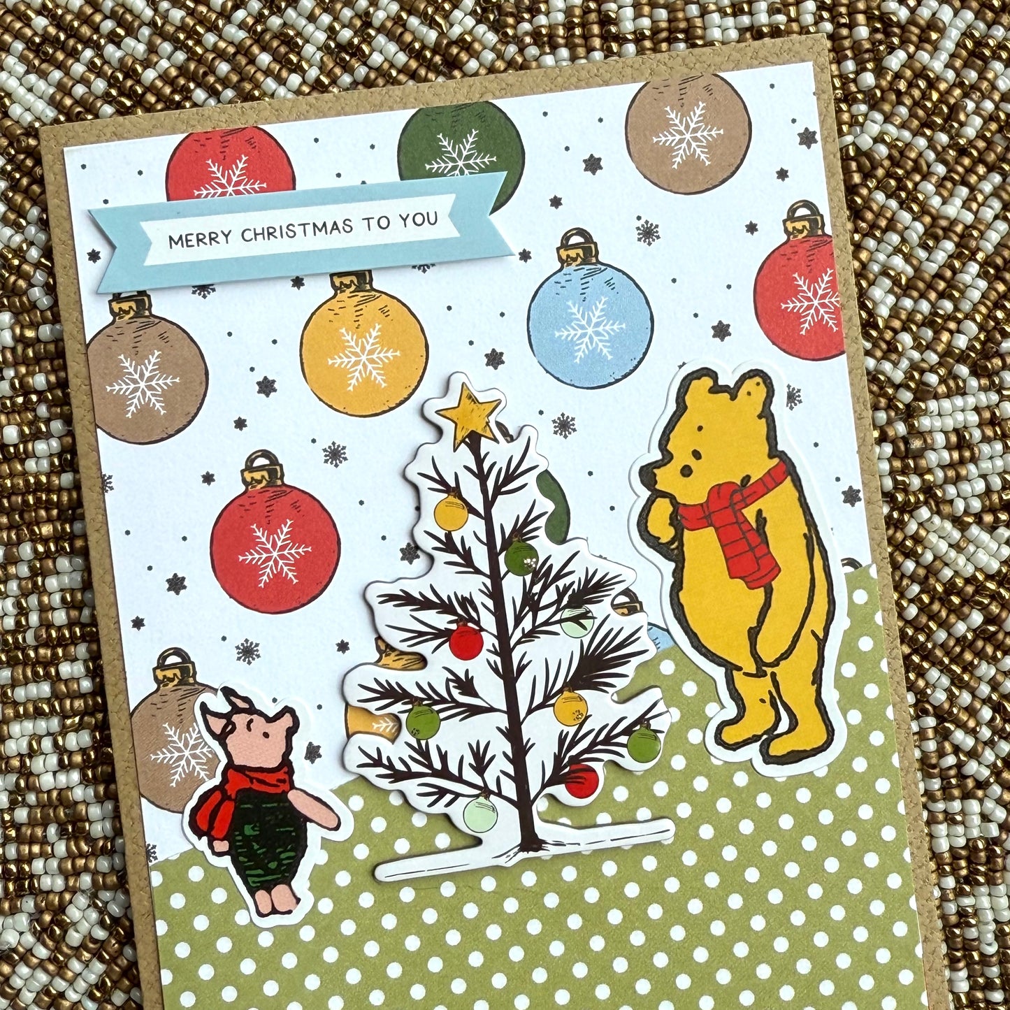 【手作心意卡】小熊維尼系列聖誕卡 - Merry Christmas To You
