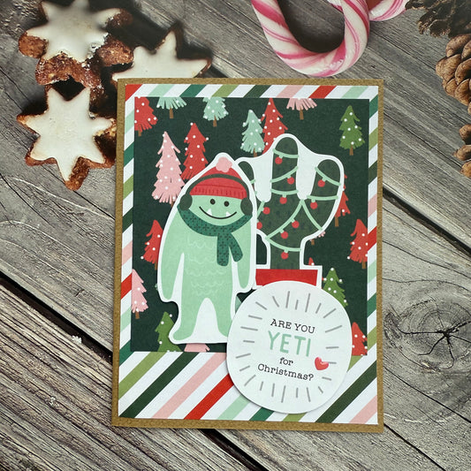 【手作心意卡】小小快樂聖誕系列聖誕卡 - Are you Yeti for Christmas
