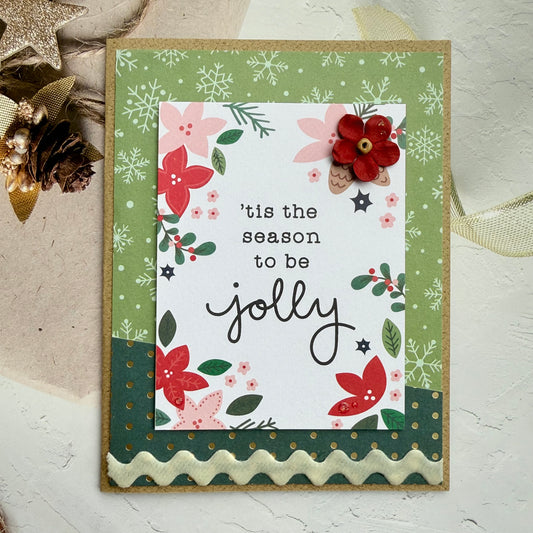【手作心意卡】小小快樂聖誕系列聖誕卡 - 'tis the season to be jolly