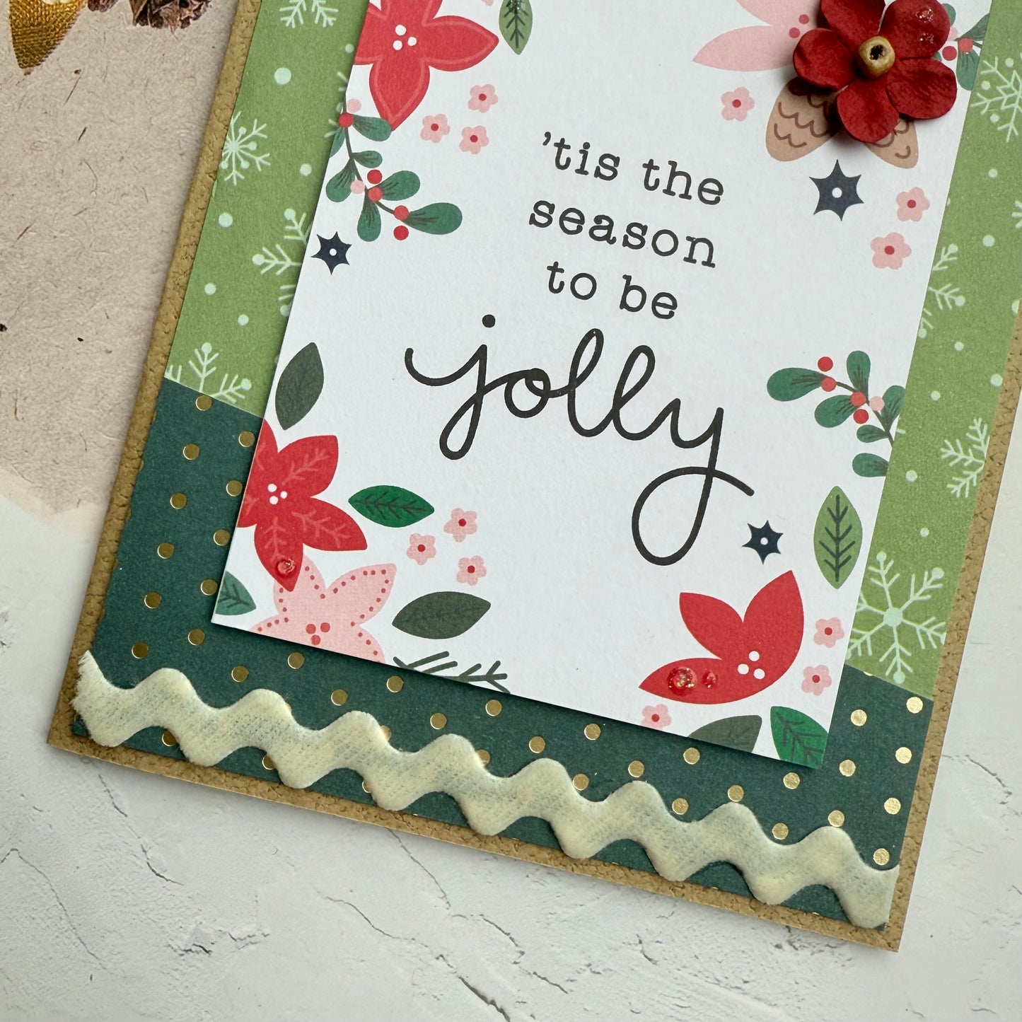 【手作心意卡】小小快樂聖誕系列聖誕卡 - 'tis the season to be jolly