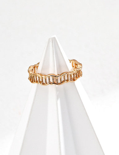 Minimalist Sterling Silver Wave Ring