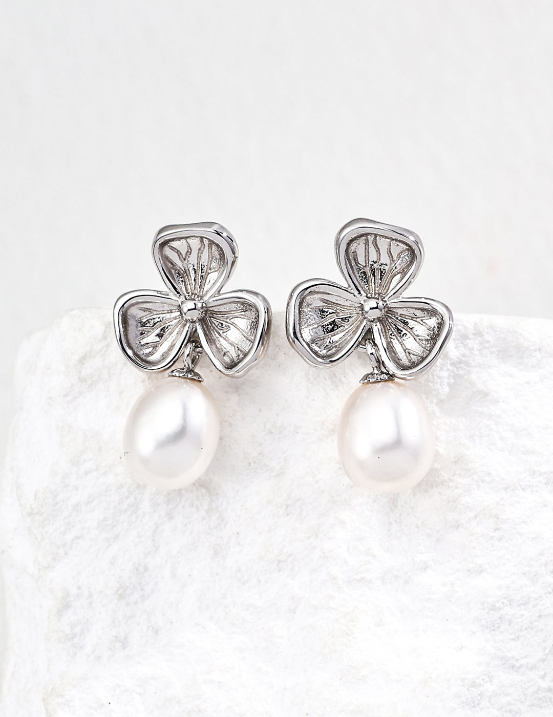 Minimalist French-style Pure Silver Earrings