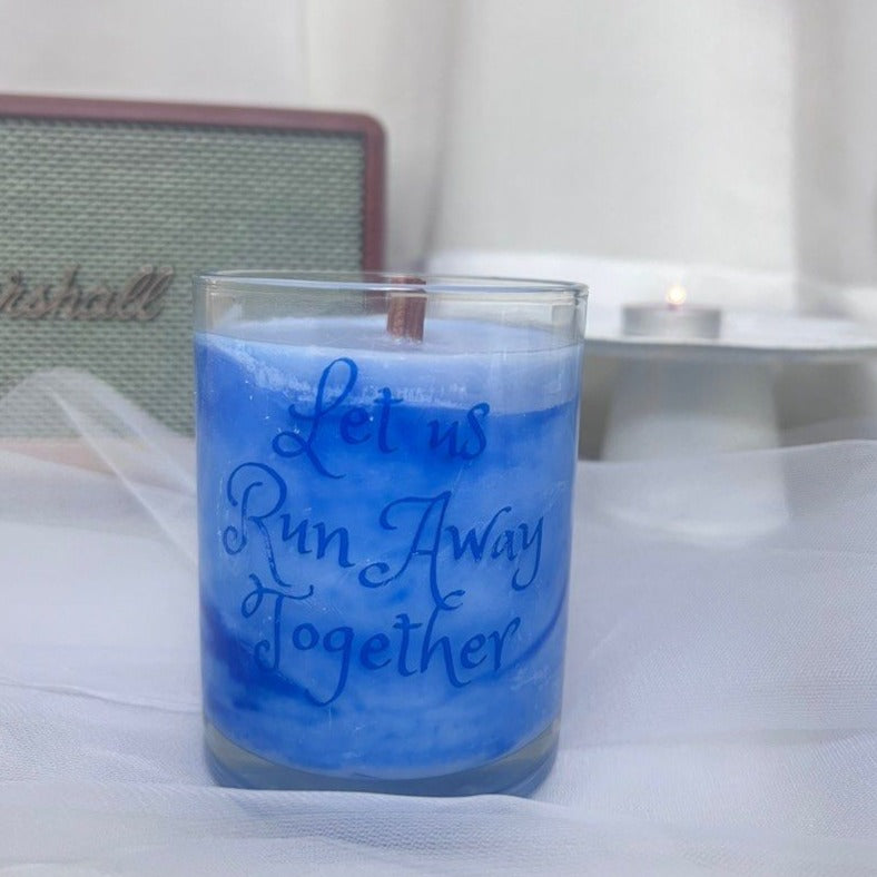 "Let us Run Away Together" Scented Candle