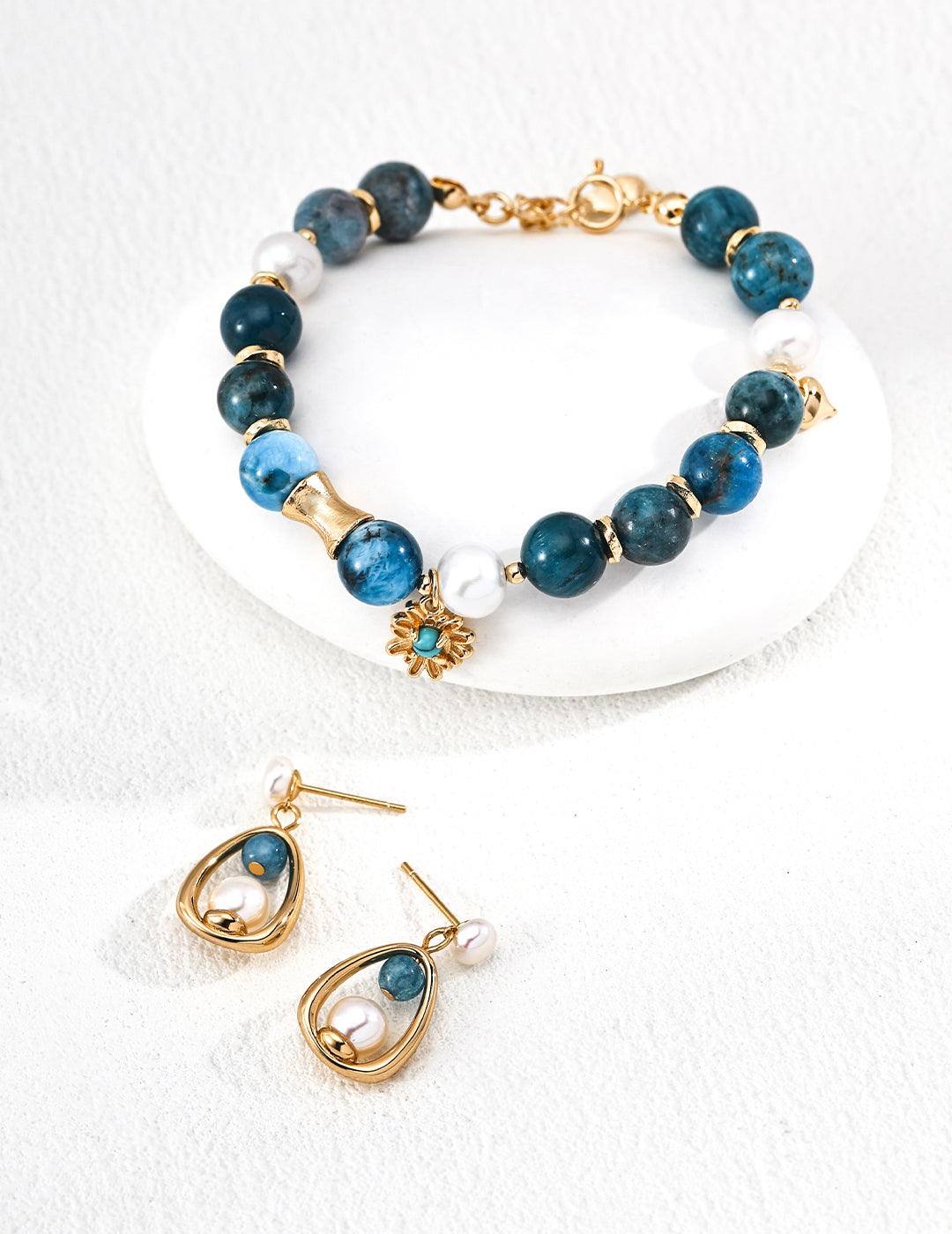 月光寶藏-燈籠造型珍珠寶石首飾套裝