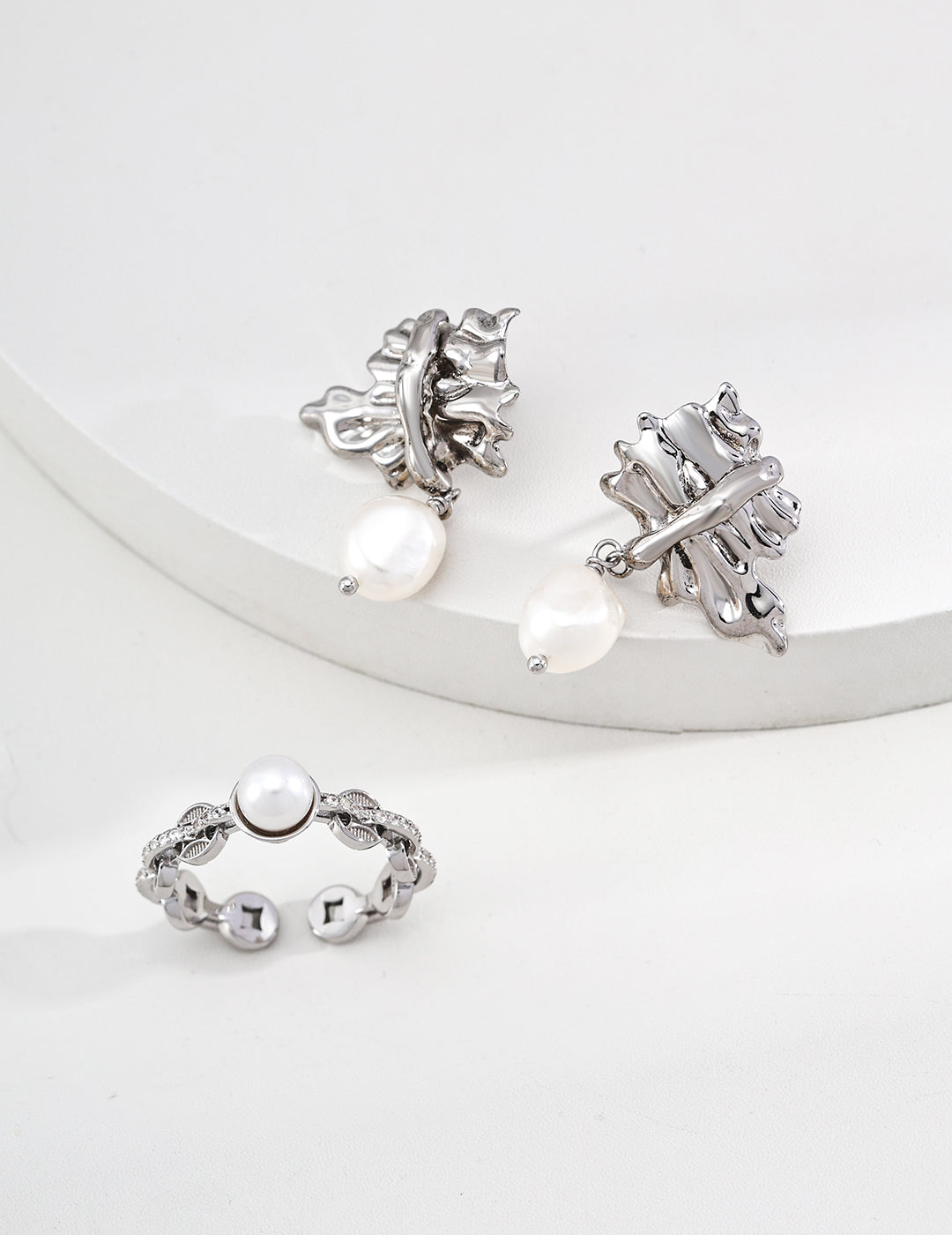 S925 Fortune Leaf Coin Rings