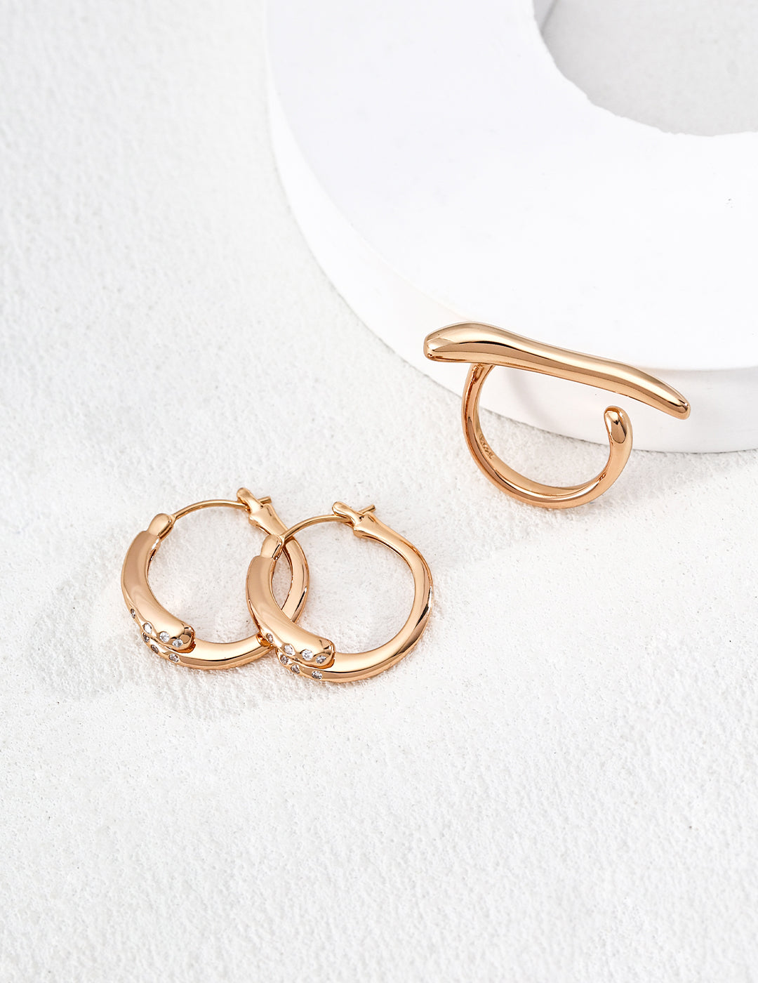 Shining Hoop Earrings