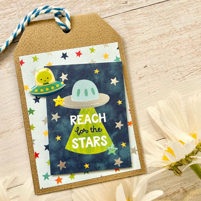 [Handmade Cards] Gift Tag Series - Reaching for the Stars