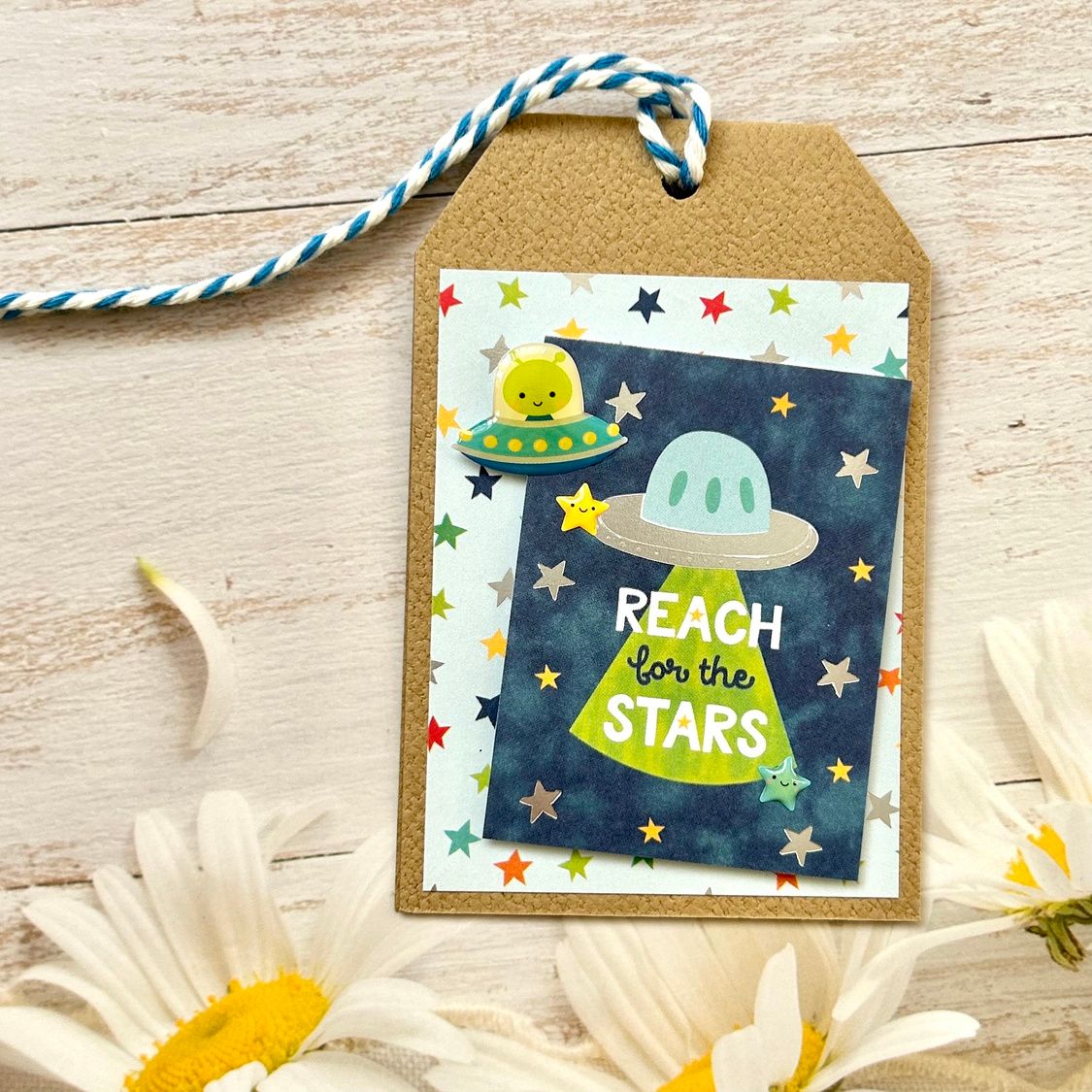 [Handmade Cards] Gift Tag Series - Reaching for the Stars