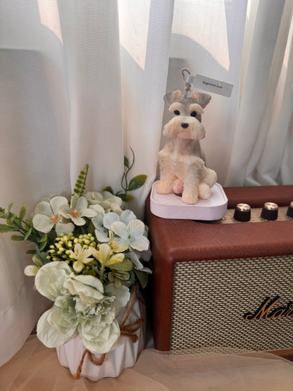 Schnauzer Sharp Scented Pillar Candle