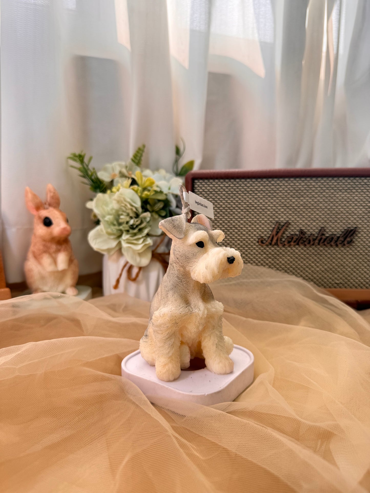 Schnauzer Sharp Scented Pillar Candle