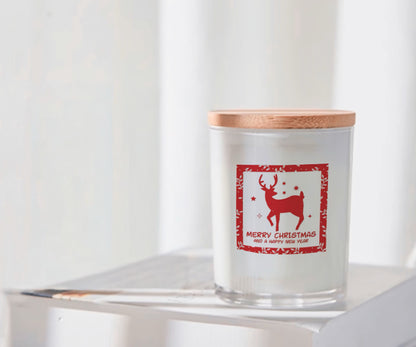 聖誕香氛蠟燭杯（附木蓋）