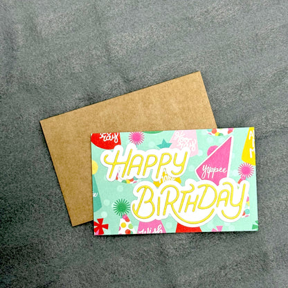 【手作心意卡】生日許願系列迷你生日卡 - Happy Birthday