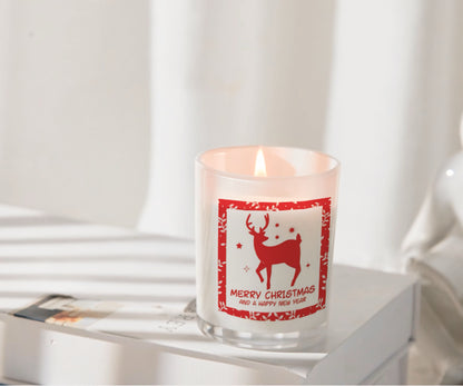 聖誕香氛蠟燭杯（附木蓋）