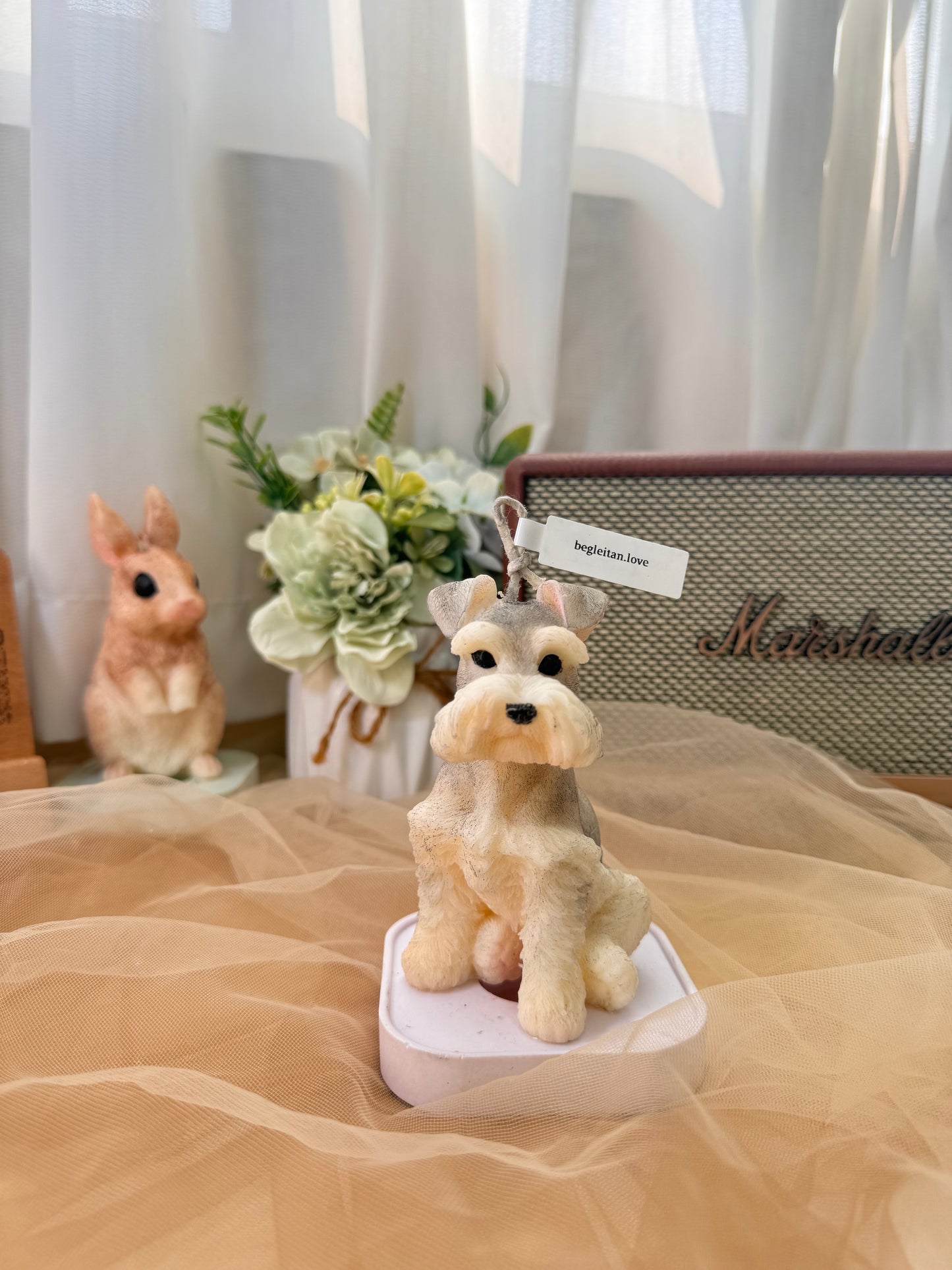 Schnauzer Sharp Scented Pillar Candle