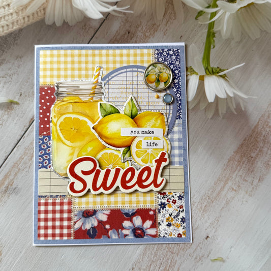 【手作心意卡】復古系列萬用卡 - You make life sweet