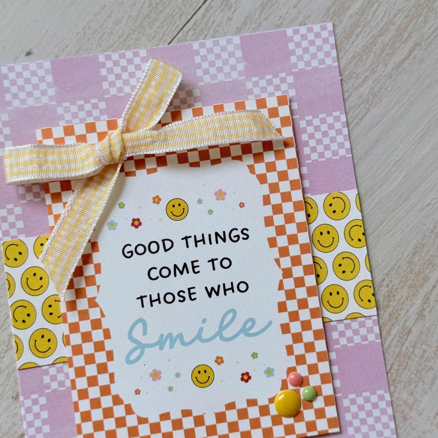 【手作心意卡】美好小日子系列萬用卡 - Good things come to those who smile