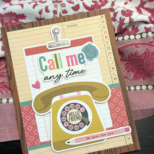 【手作心意卡】值得重視的人和事系列萬用卡 - Call me any time