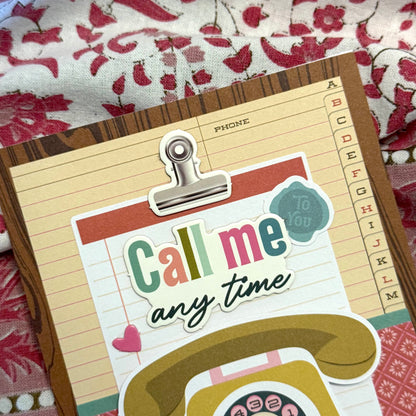 【手作心意卡】值得重視的人和事系列萬用卡 - Call me any time