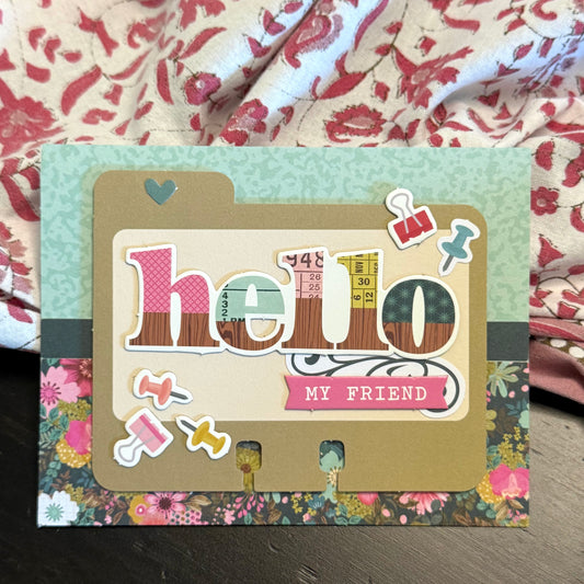【手作心意卡】值得重視的人和事系列萬用卡 - Hello my friend