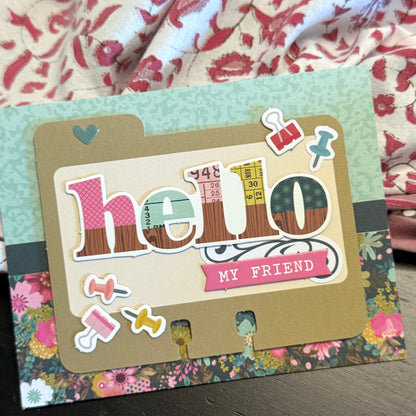 【手作心意卡】值得重視的人和事系列萬用卡 - Hello my friend