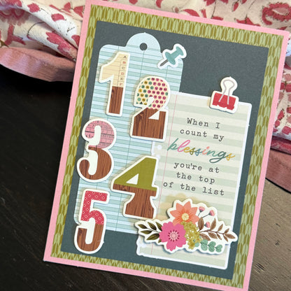 【手作心意卡】值得重視的人和事系列萬用卡 - When I count my blessings, you're at the top of the list